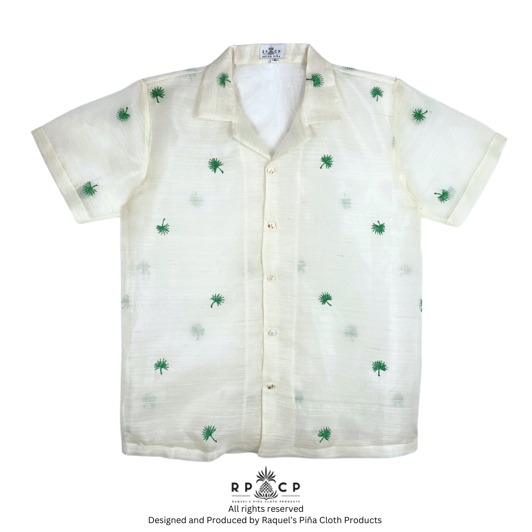 Anahaw Piña Barong (Forest Green)
