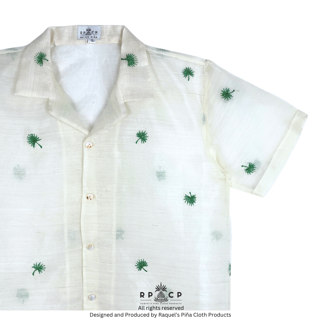 Anahaw Piña Barong (Forest Green)