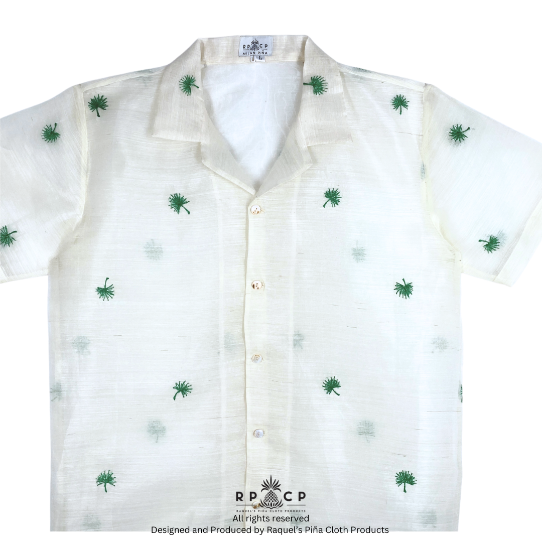 Anahaw Piña Barong (Forest Green)
