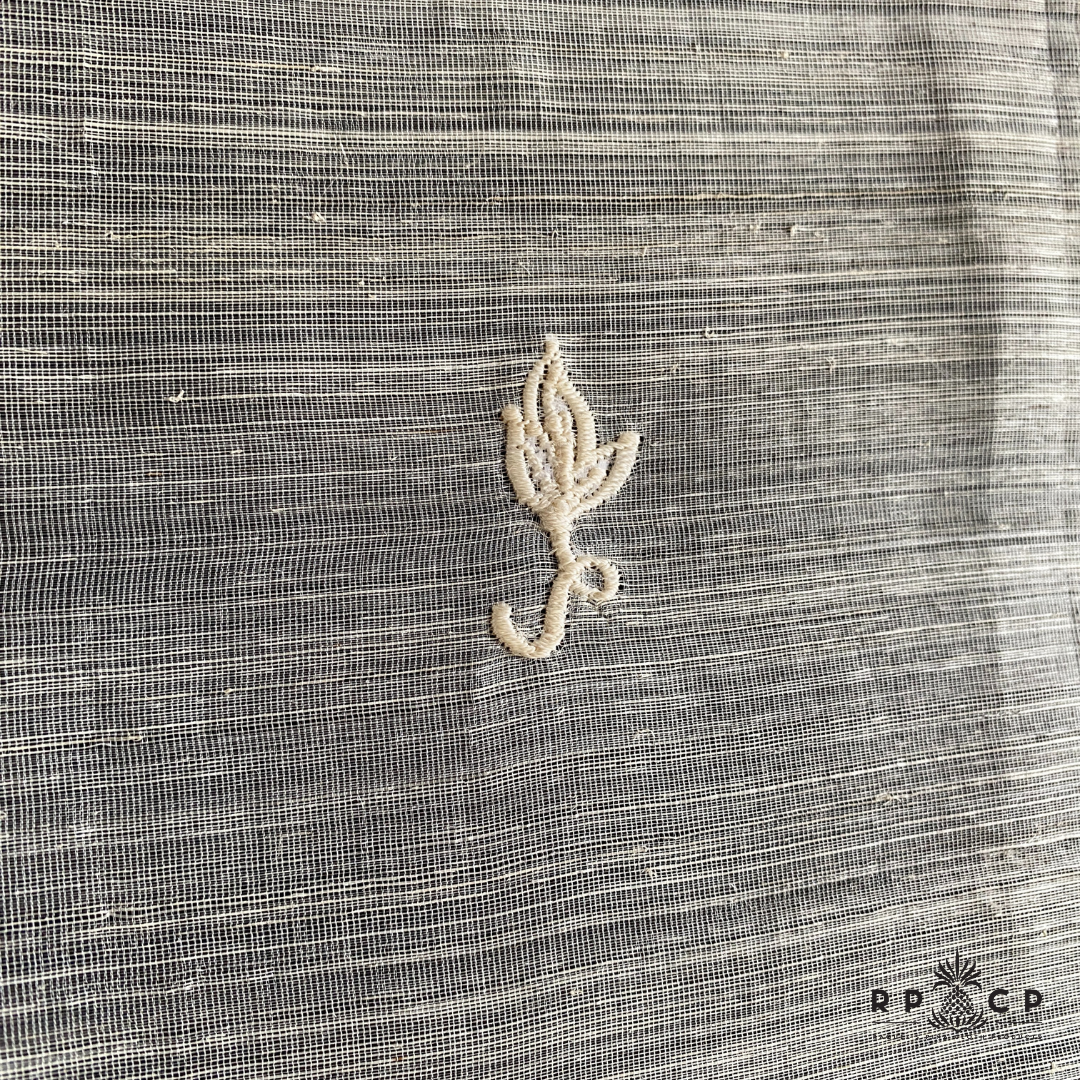 PIÑA SEDA SCARF WITH EMBROIDERY