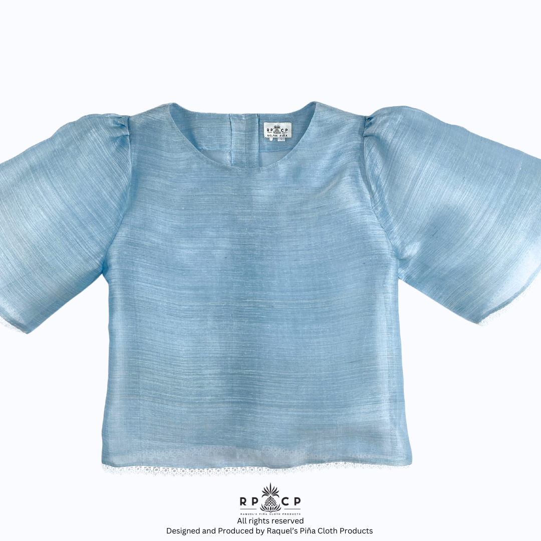 Indigo Piña Kimona (Short Sleeves)