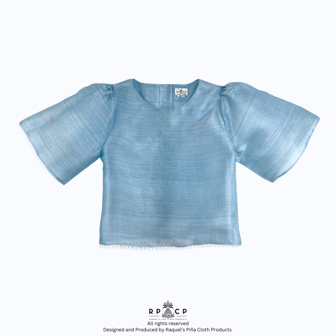 Indigo Piña Kimona (Short Sleeves)