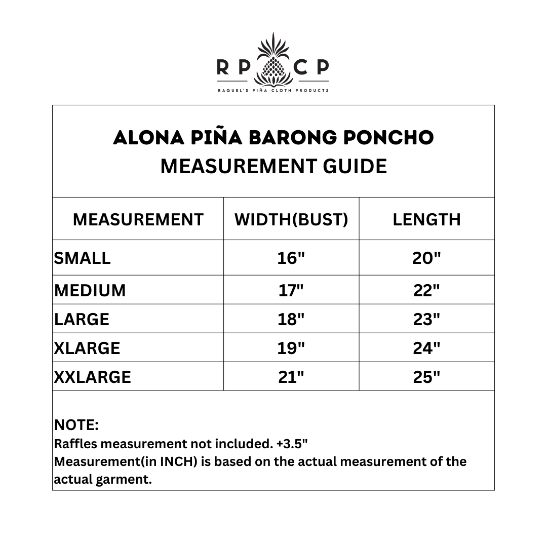 ALONA PIÑA BARONG PONCHO