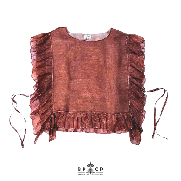 PIÑA PONCHO-PLAIN (MAHOGANY)