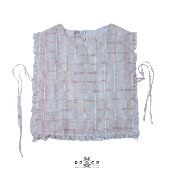 PIÑA PONCHO (PINK CHECKERED)