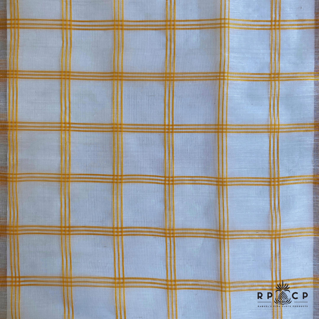 PIÑA SEDA WITH CHECKERED DESIGN