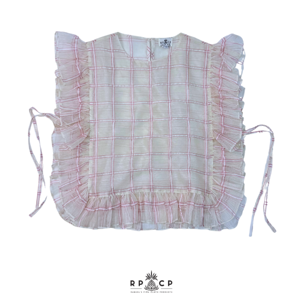 PIÑA PONCHO (PINK CHECKERED)