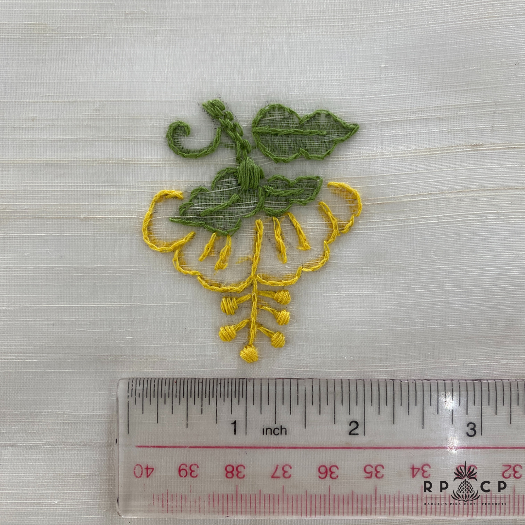 PIÑA SEDA WITH HAND EMBROIDERY