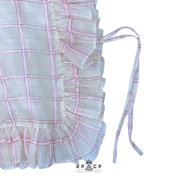 PIÑA PONCHO (PINK CHECKERED)