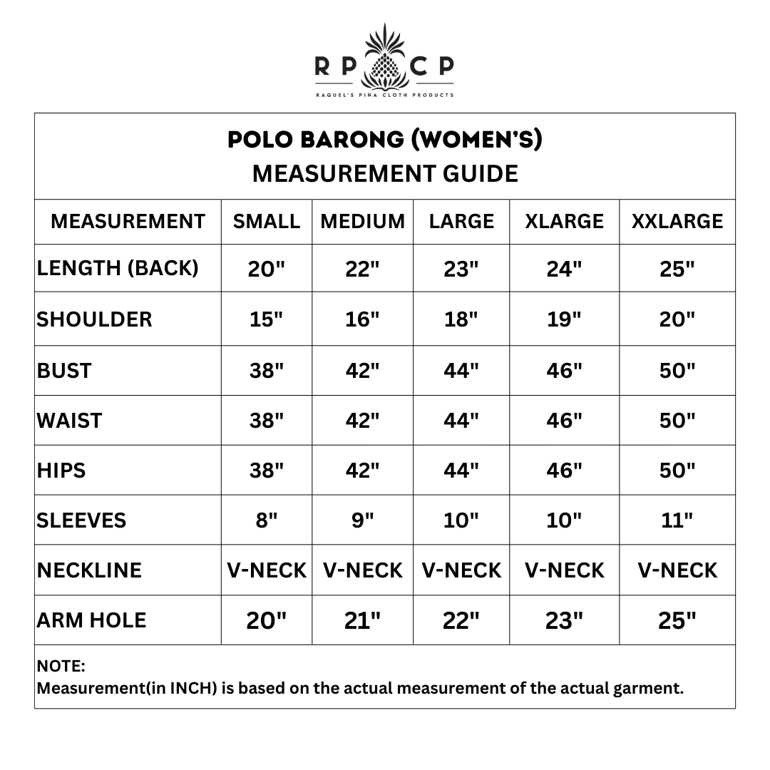 PIÑA POLO BARONG(WOMEN'S)